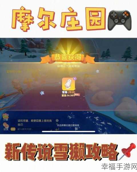 摩尔庄园手游，揭秘雪獭神秘栖息地与最佳捕捉时机