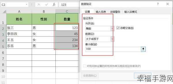 Excel 数据验证设置秘籍，轻松搞定复杂数据