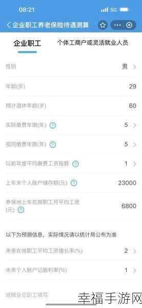 支付宝养老金计算秘籍，轻松知晓退休后的保障金