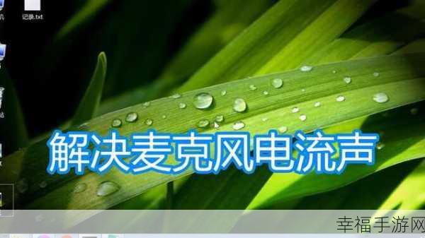 轻松解决！Win10 系统麦克风电流声的完美调节攻略