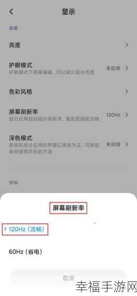 vivo 手机屏幕刷新率设置秘籍大公开