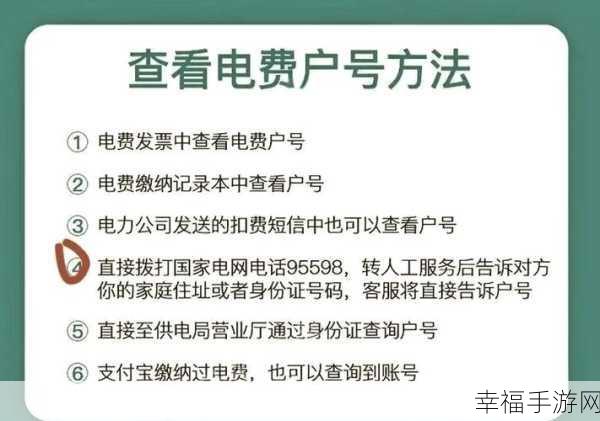 轻松搞定！网上查询电费户号秘籍大公开