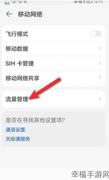 华为手机流量设置秘籍大公开