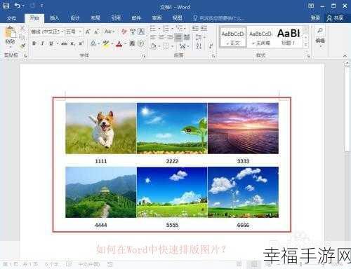 Word 中图片并列排列秘籍大公开