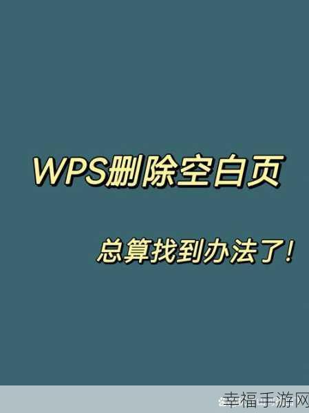 轻松搞定！Word 文档空白页删除秘籍