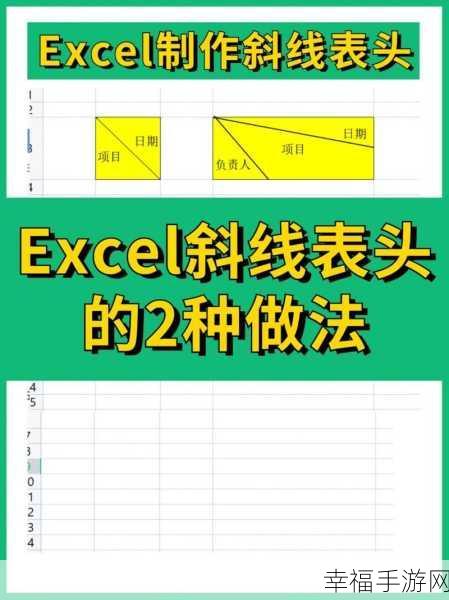 Excel 单元格绘制三条斜线秘籍大公开