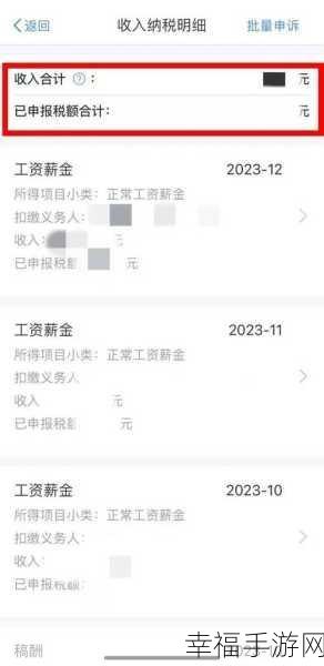 轻松掌握纳税明细查询之道，明明白白交税