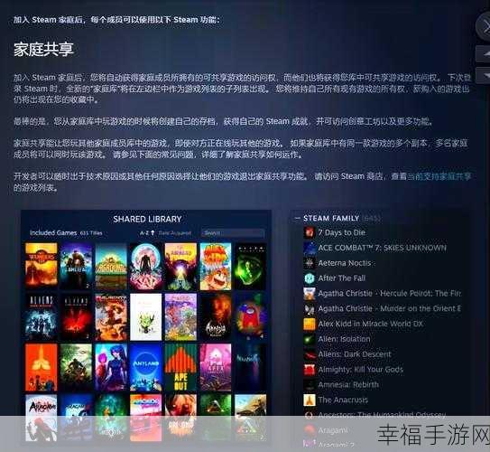 Steam 家庭共享秘籍，轻松搞定的详细指南