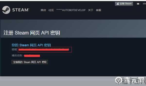 轻松搞定 Steam API Key 全攻略