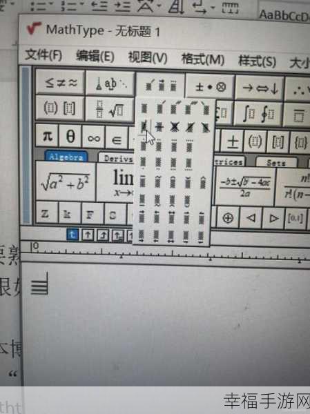 Mathtype 数学符号输入秘籍大公开
