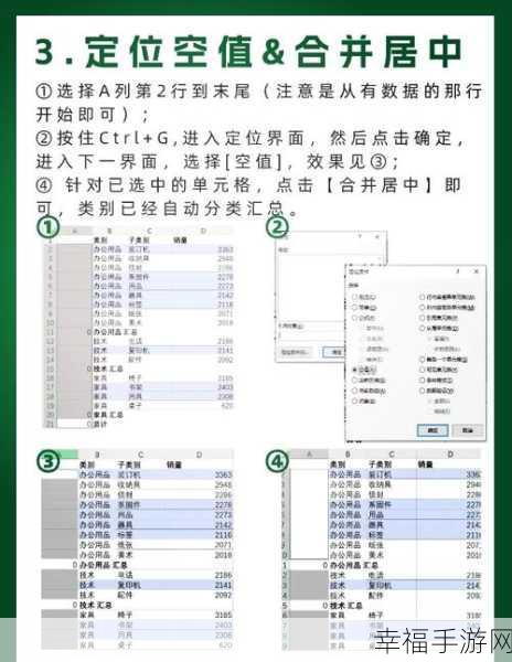 Excel 2010 合并单元格内容秘籍大公开