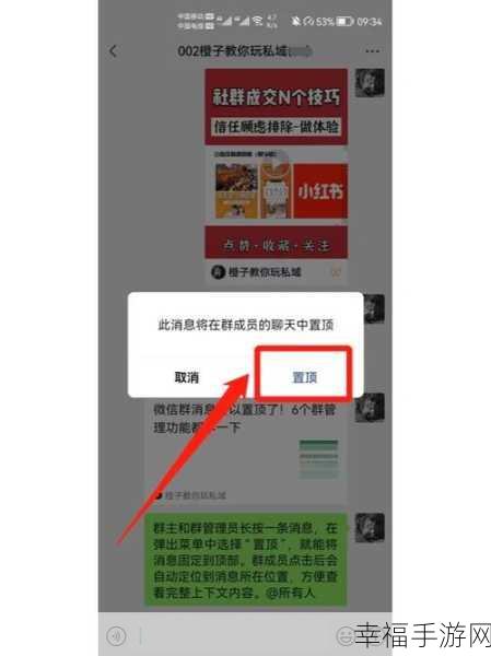 微信群消息置顶秘籍，轻松掌控重要信息