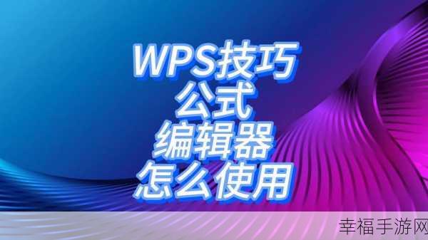 轻松掌握 WPS 公式编辑器，详细教程与实用技巧