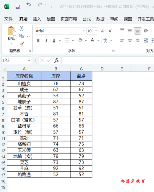 Excel 表格中左右两列数据差异对比秘籍