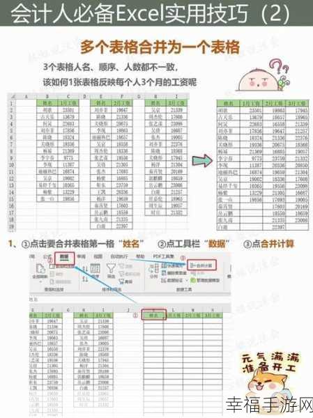 Excel 表格姓名合并秘籍大公开