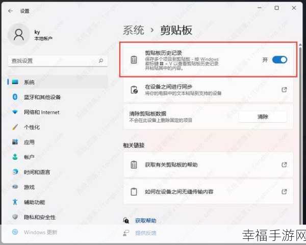 Win11 清空剪贴板数据秘籍大公开