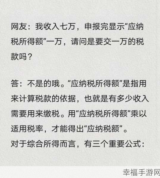 个人所得税申报中的应纳税所得额，退还是补？深度解析