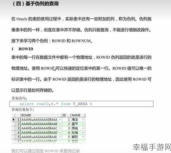 深度解析，Oracle Rownum 分页的精妙之处