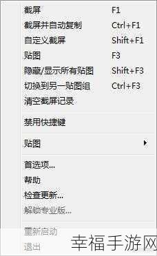 解决 Snipaste 快捷键 F1 失灵的实用秘籍