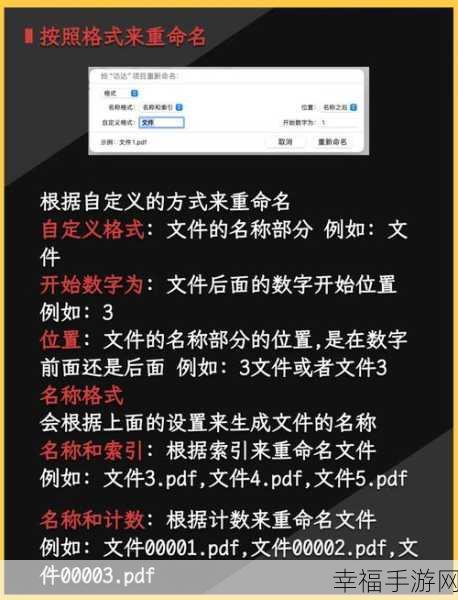 批量重命名文件秘籍大公开