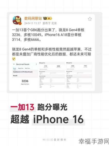 iPhone 11 跑分震撼揭晓,性能大曝光!