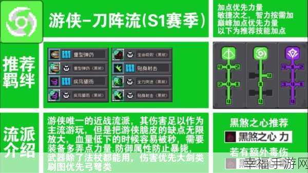 元气骑士前传，黑暗游侠属性加点秘籍大公开