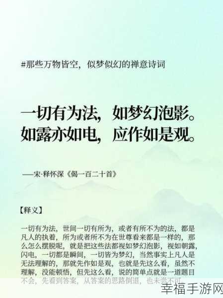 禅意新游偏执的蝌蚪，探索心灵深处的宁静之旅