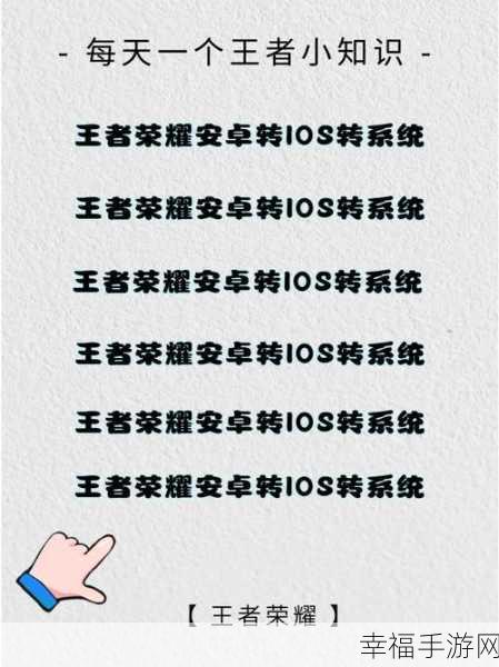 王者荣耀跨系统转移秘籍，安卓转苹果全解析及费用详情