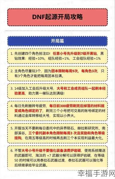 地下城与勇士手游新手畅玩指南