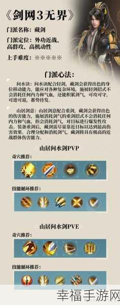 剑网三无界新手职业抉择指南