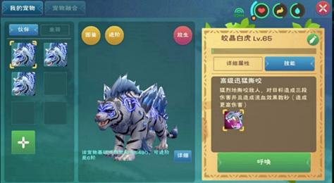 皎晶白虎合成秘籍，解锁创造与魔法顶级宠物新篇章