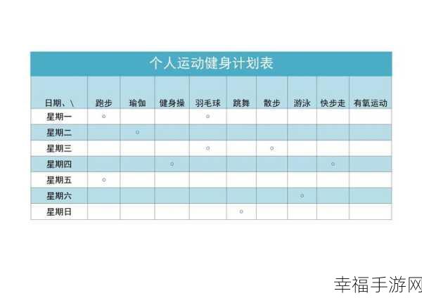 m任务清单200例小圈：1. 规划每周健身计划，提升身体素质与健康。