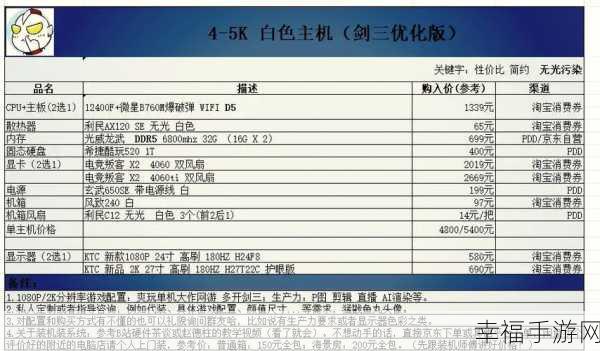 剑网三旗舰版配置要求：《剑网三旗舰版》系统配置要求详解与推荐设置说明