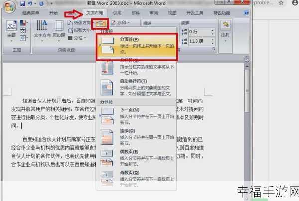 破解 Word 分页符显示之谜，轻松掌握操作技巧