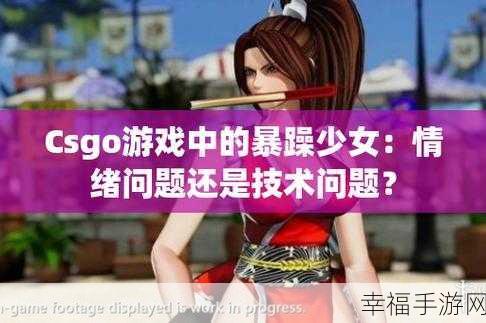 csgo暴躁少女最受欢迎角色：CSGO暴躁少女最受欢迎角色大盘点与分析