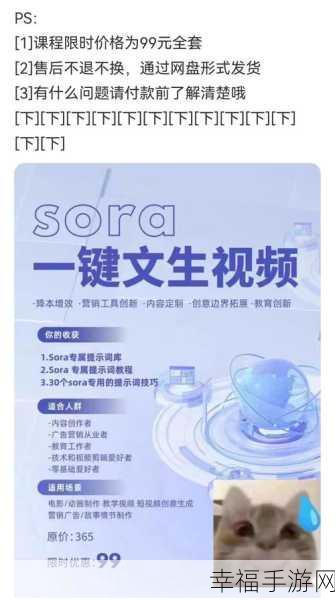 掌握 Sora 与 Open AI 结合的秘诀，详细下载使用教程