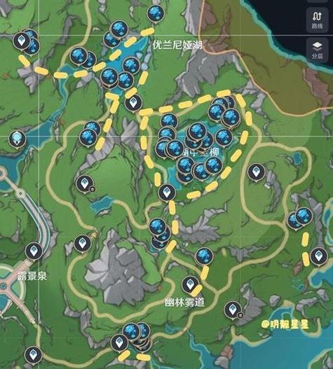 探秘原神,湖光铃兰全收集攻略,解锁隐藏宝藏地图